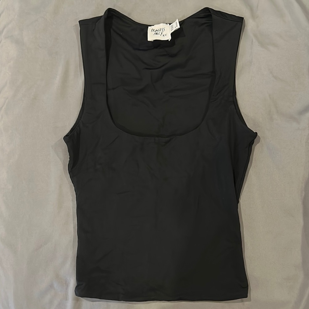 Princess Polly black scoop neck tank